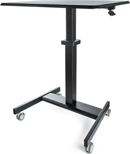 StarTech.com Höhenverstellbarer Schreibtisch STSCART2 in Schwarz mit Rollen und One-Touch-Lift für Klassenzimmer - Bild 1