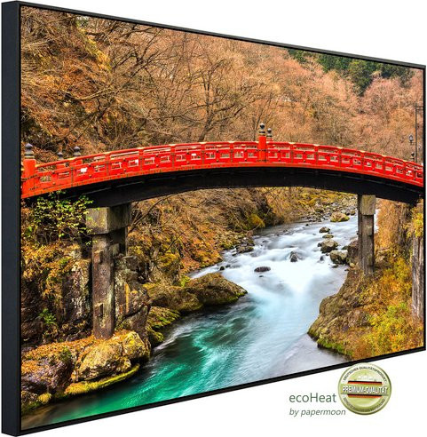 papermoon EcoHeat Infrarotheizung Nikko Heilige Shinkyo Brücke, bunt mit Matt-Effekt - Bild 1