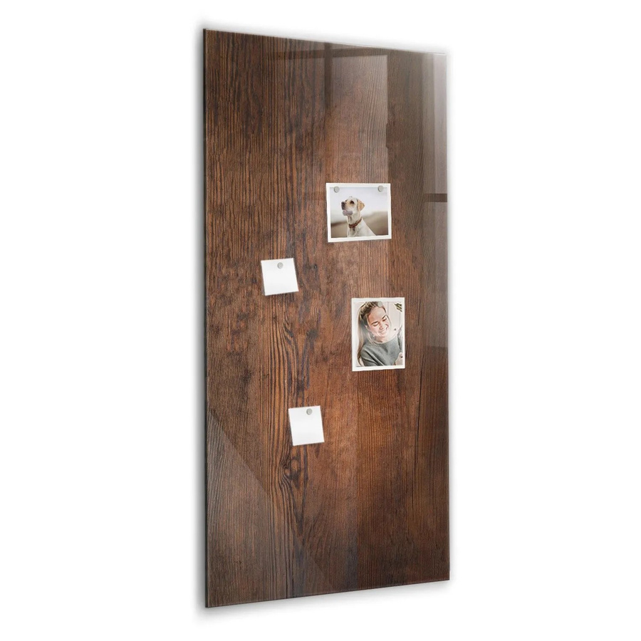 Tulup Glas Magnettafel in Dunkelbraun zur Wandmontage, B: 120 cm, H: 60 cm - Bild 2