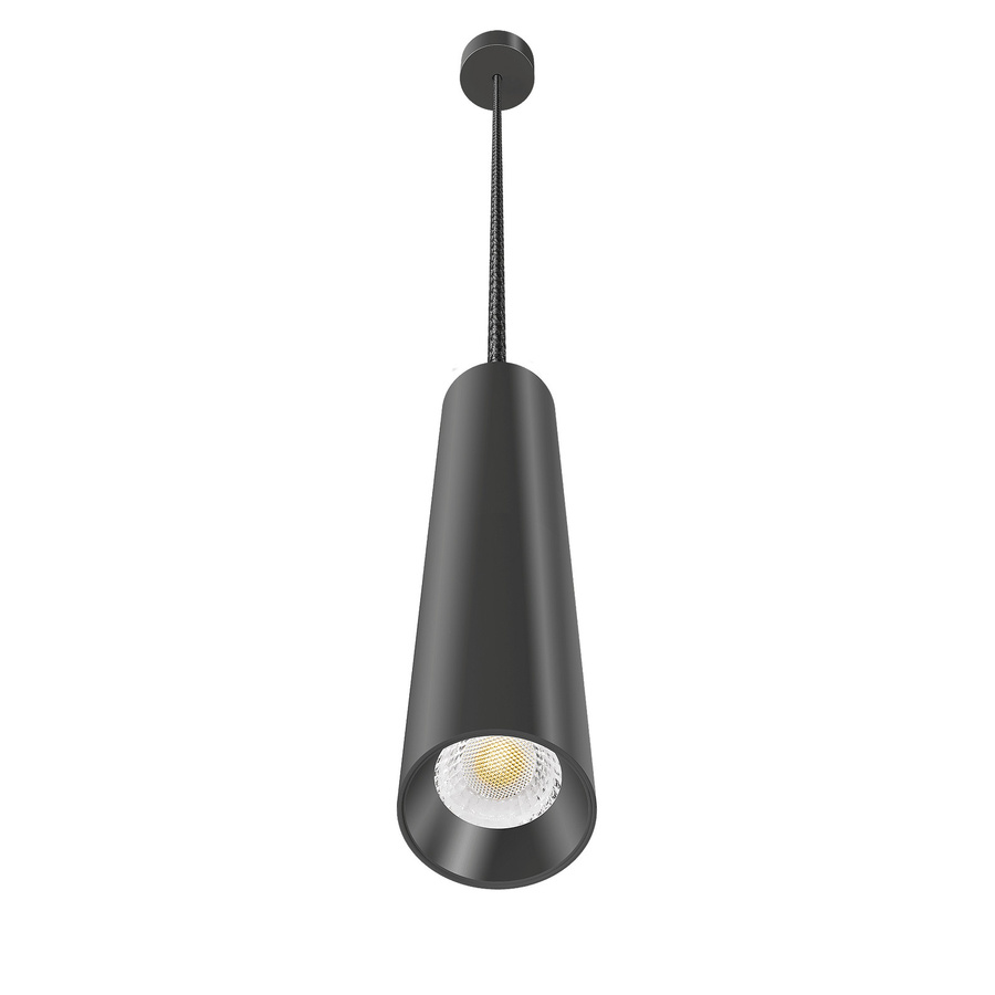 Luxvenum Pendelleuchte SIGNATURE 1-flammig in Schwarz Matt, dimmbar mit dimm2warm LED 1800-3000K, Durchmesser: 35 cm - Bild 1