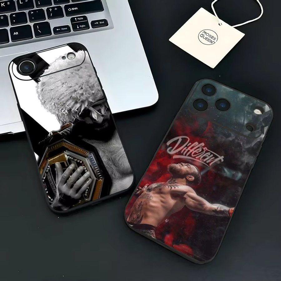 Khamzat Chimaev Der Adler Handyhülle für iPhone 12-17 Air Plus Pro Max in Farbenfroh und Satin Glänzend - Bild 2