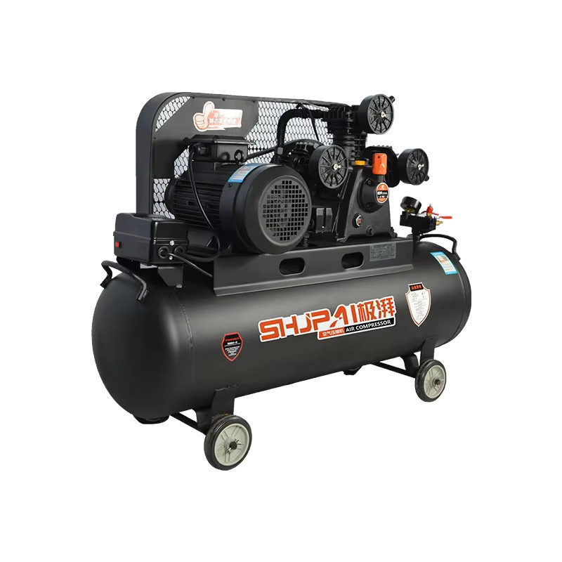 LanYuXuan Riemenbetriebter Luftkompressor mit Kolbenstil, 3 kW, Schwarz - Bild 2
