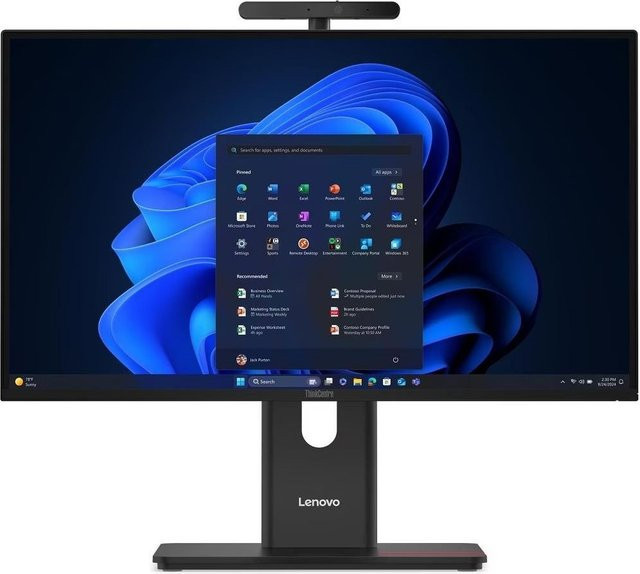 Lenovo ThinkCentre M90a Gen 6 All-in-One PC, Intel Core Ultra 7, 23.8 Zoll Full HD, 16 GB RAM, 512 GB SSD, Schwarz - Bild 1