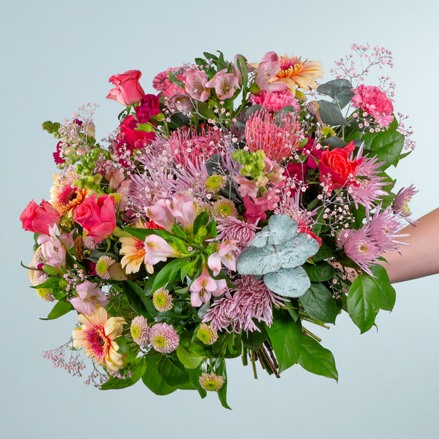 BLUME2000 Bouquet Blumige Umarmung orange pink multicolour Muttertag - Bild 1