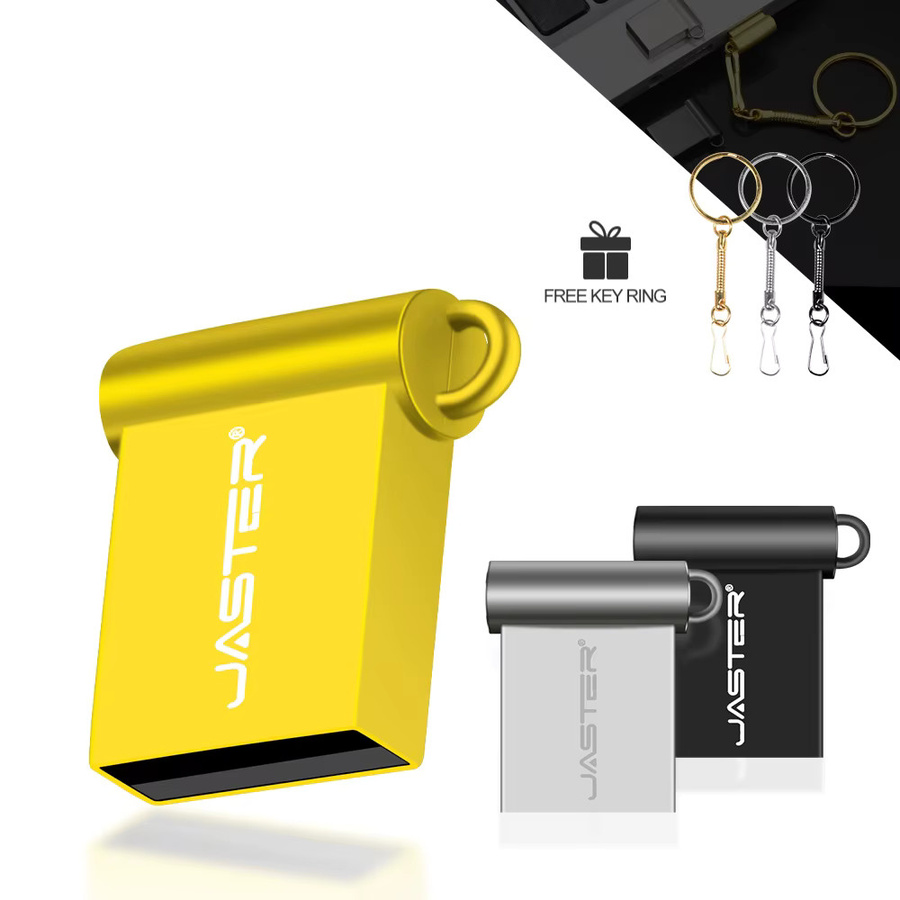 JASTER USB 3.0 Super Mini Metall Flash-Laufwerk in Gold oder Silber - Bild 2