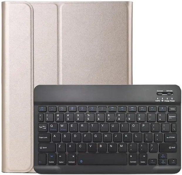 Samsung Lederhülle mit Bluetooth-Tastatur und Magnetverschluss für Samsung Tab A P200/P205 8 Zoll in Beige - Bild 1