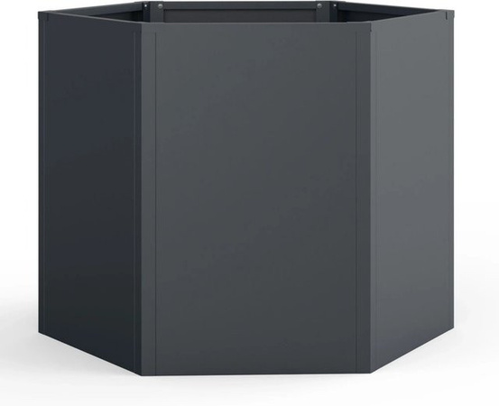 Osoltus Sechseck Hochbeet aus verzinktem Metall in Anthrazit, B/T/H: 99 x 99 x 77 cm