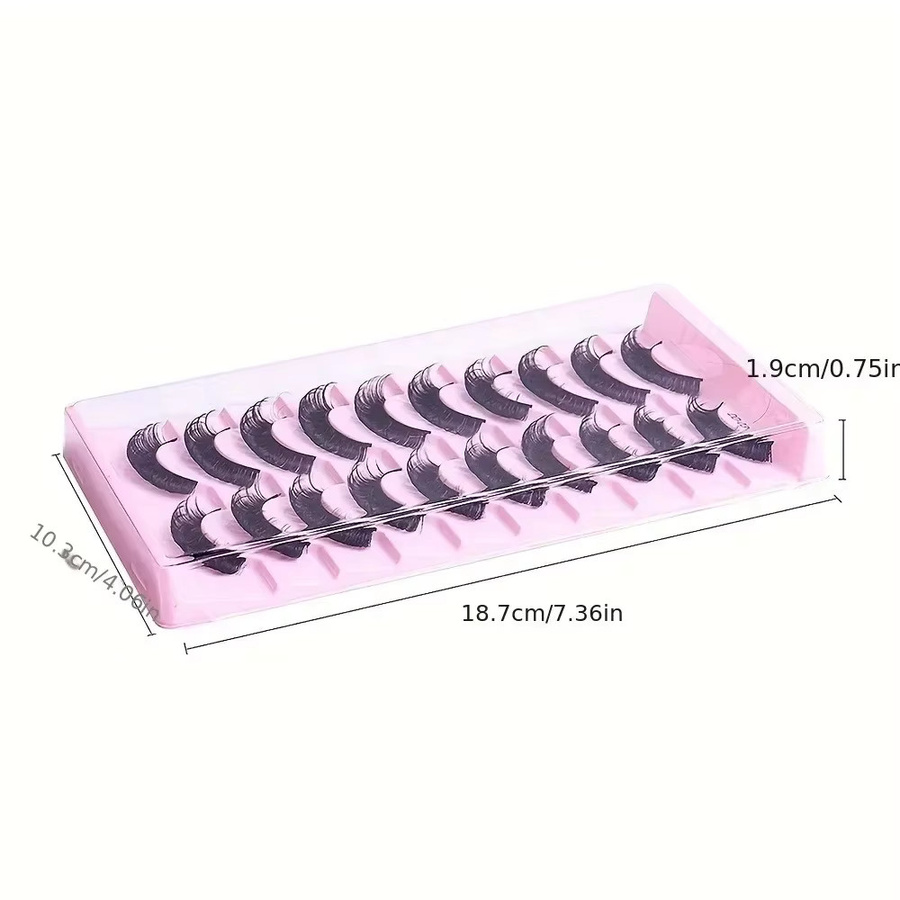 Russische Streifenwimpern 3D DD Curl, Black, 10 Paare - Bild 4