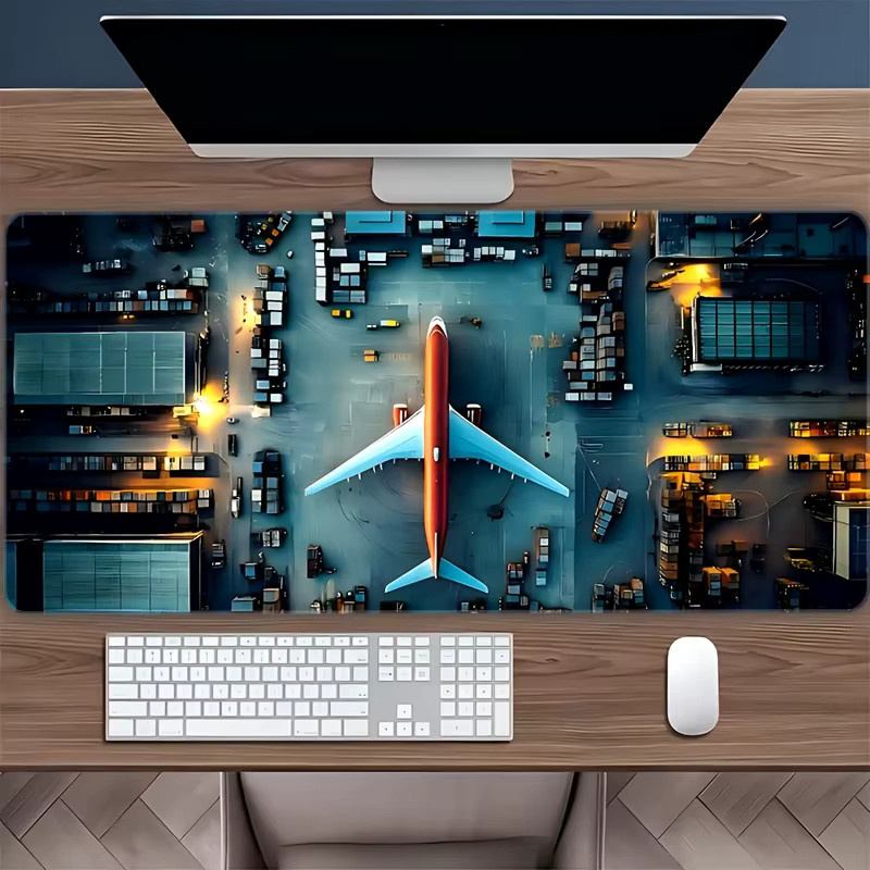 Potdemiel Gaming-Mauspad Aerial Aircraft Design in Multicolour - Bild 3