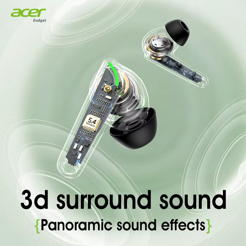 Acer Ohr619 Kabellose In-Ear-Gaming-Kopfhörer mit geringer Latenz und Geräuschunterdrückung inkl. Ladehülle und USB-C-Anschluss - Bild 2