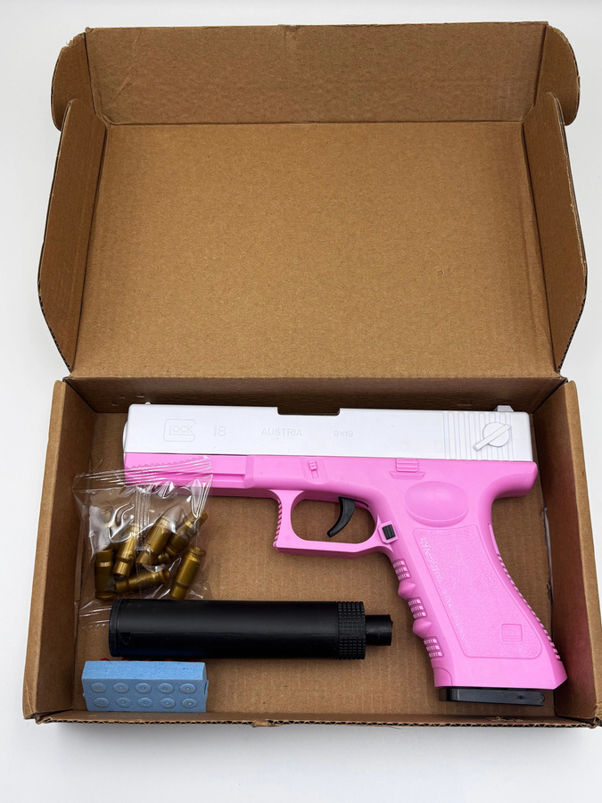 Hot Toys Softair-Pistole, Spielzeugpistole, mit Laser, manueller Betrieb - Bild 2