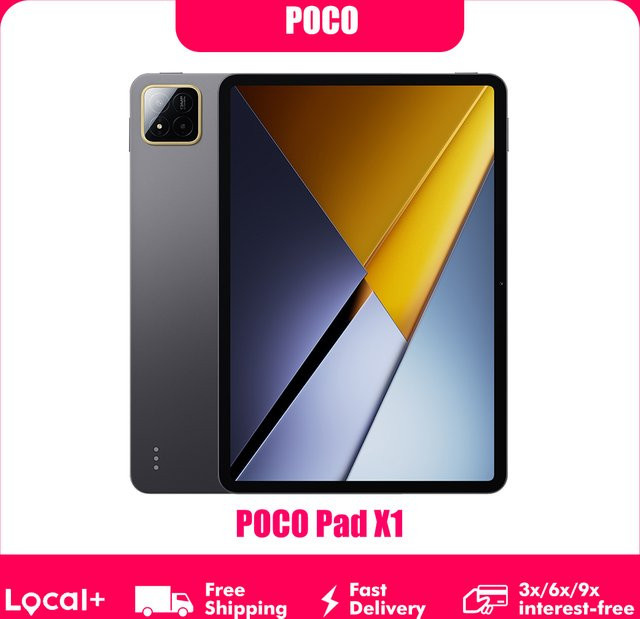 POCO Pad X1 Tablet Schwarz mit 512 GB Speicher, 8 GB RAM, 11,2 Zoll 144Hz 3.2K Display, Snapdragon 7+ Gen 3, Wi-Fi und 8850 mAh Akku - Bild 1