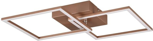 Reality LED-Deckenleuchte Trail modern aus Metall in Coffee, B/H/T: 45 x 40 x 7 cm - Bild 1