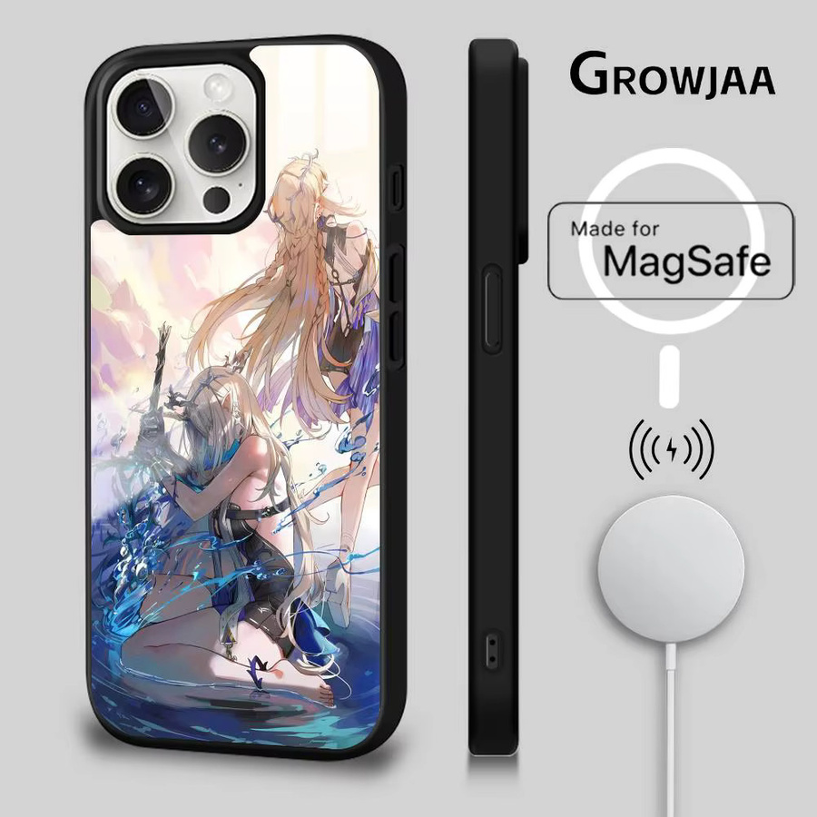 Wuthering Waves Cartethyia Handyhülle mit MagSafe Wireless Magnetic Funktion für iPhone 17 16 15 14 13 12 11 Pro Max Plus Mini, Multicolor - Bild 2