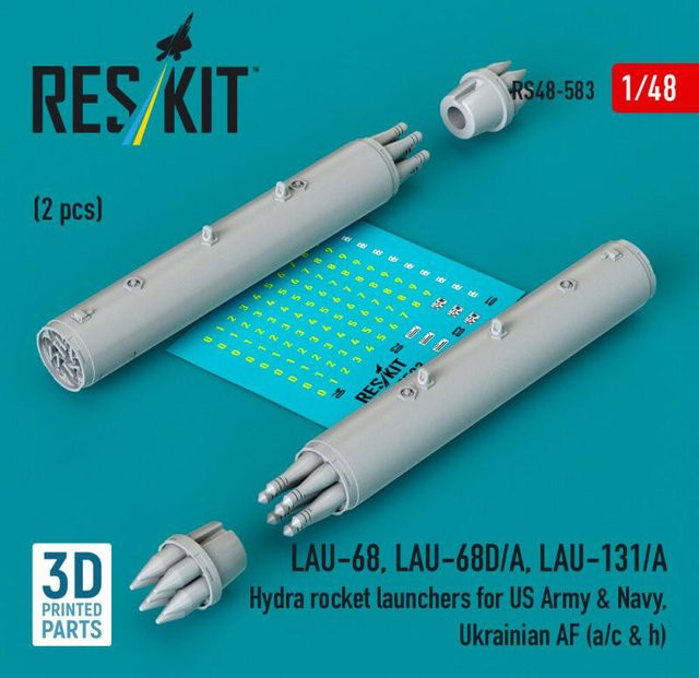 ResKit Models Hydra rocket launchers, 2-teiliges Set, 1:48 - Bild 1