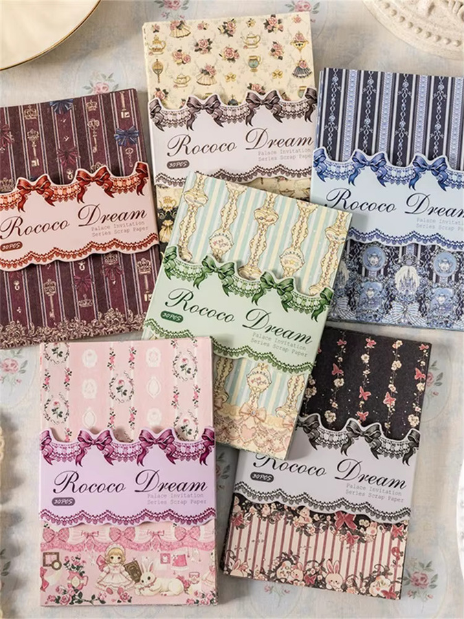 30 Stück Vintage-Papier Set von JIANQI Store in Multicolor für Scrapbooking und Junk Journal - Bild 1