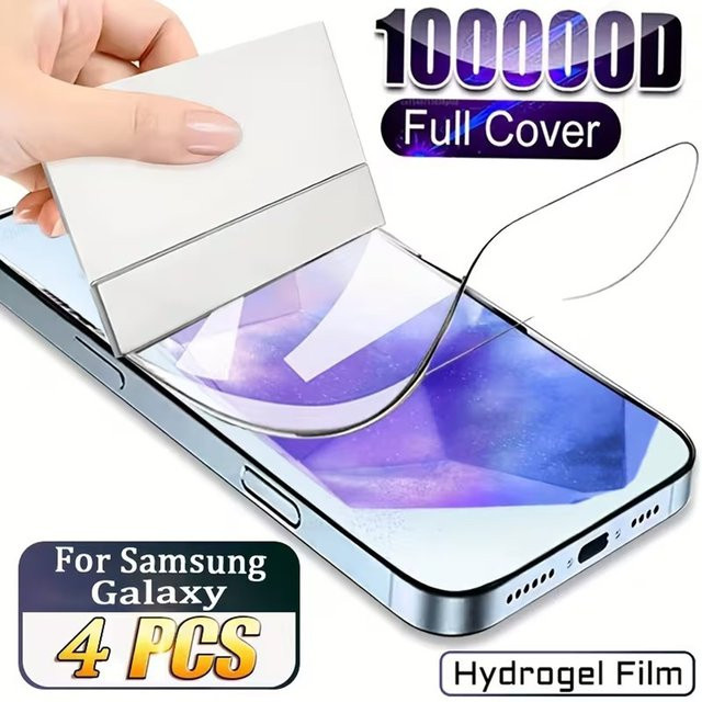 4 Stück Hydrogel-Displayschutzfolie für Samsung Galaxy A15 A16 A53 A54 A55 A56 A73, transparent - Bild 1