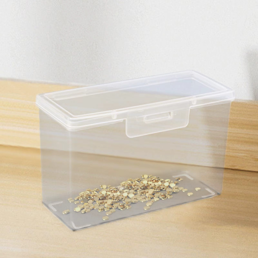 Transparente Aufbewahrungsbox aus Acryl mit Deckel für Spielkarten, Visitenkarten und Kreditkarten - Bild 2