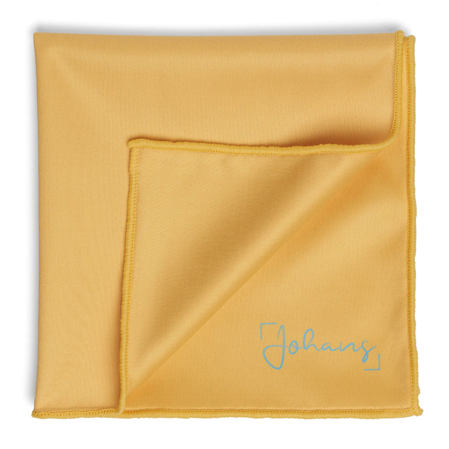 Johans Brillenputztuch Gelb B: 30,0 cm, T: 30,0 cm - Bild 1