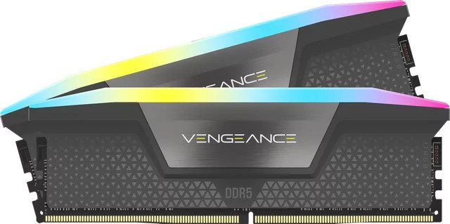 Corsair Vengeance RGB DDR5 RAM 64 GB 5600 MHz Grau - Bild 1