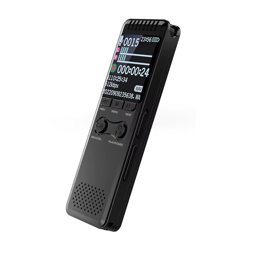 Vandlion V30C Diktiergerät in Schwarz mit 1,44 Zoll TFT-Bildschirm und Typ-C-Anschluss als MP3-Musikplayer für Interviews - Bild 5