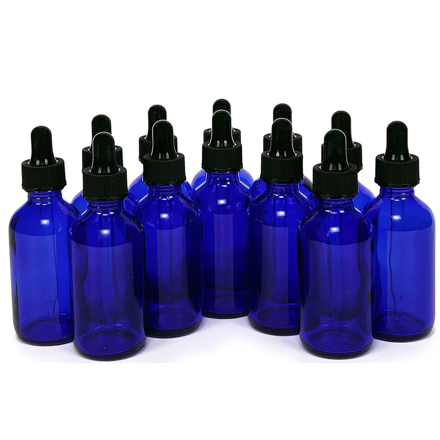 FIGHTYU Tropfflaschen aus blauem Glas, 12 Stück, 5 ml, Unisex - Bild 7