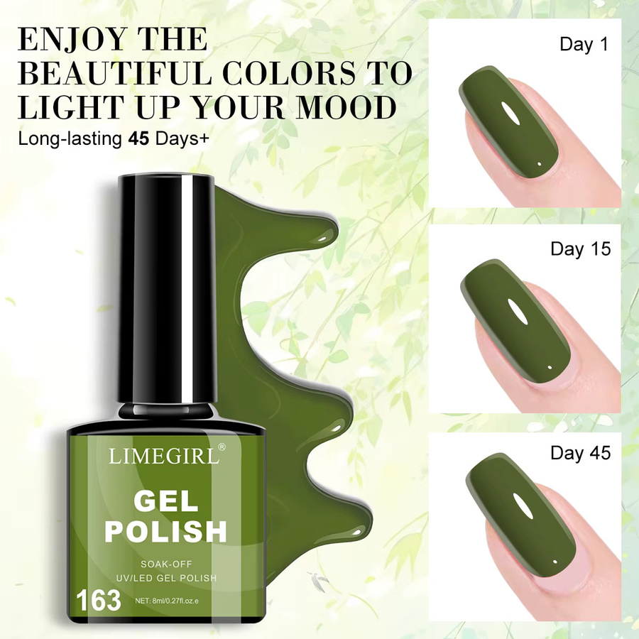 LIMEGIRL Gel Nagellack Kit, 12 Stück, Glänzend, Unisex - Bild 3