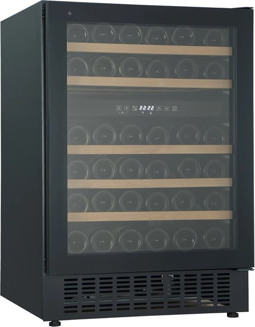 Wolkenstein Weintemperierschrank UWTS129-46ED Unterbaugerät mit 2 Temperaturzonen, Schwarz, B/H/T: 59,5 x 82 x 57 cm - Bild 1
