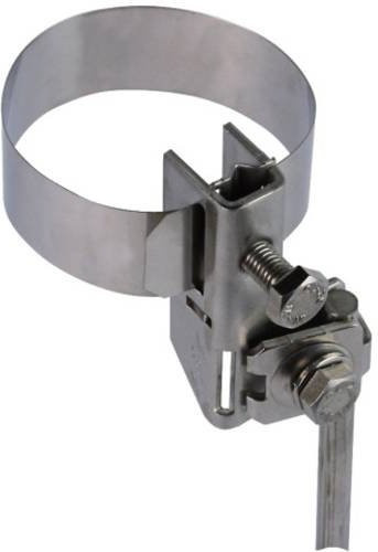 DEHN Antennen-Bandrohrschelle aus Edelstahl in Silber - Bild 1
