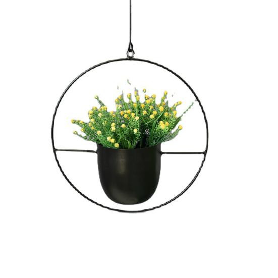 Amusedly Hängepflanzer aus Eisen mit abnehmbarer Kette für Garten, Balkon und Zimmer - Bild 2