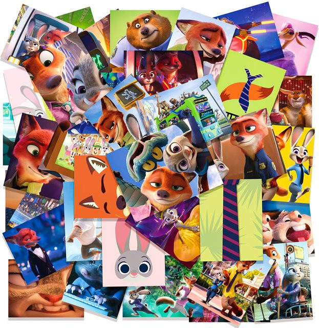 Potdemiel Zootopia 2 Aufkleber, 50-teiliges Set - Bild 1