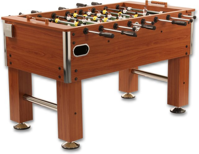 Bandito Profi-Soccer DeLuxe Kickertisch, braun, Standardstangen (ST) - Bild 1