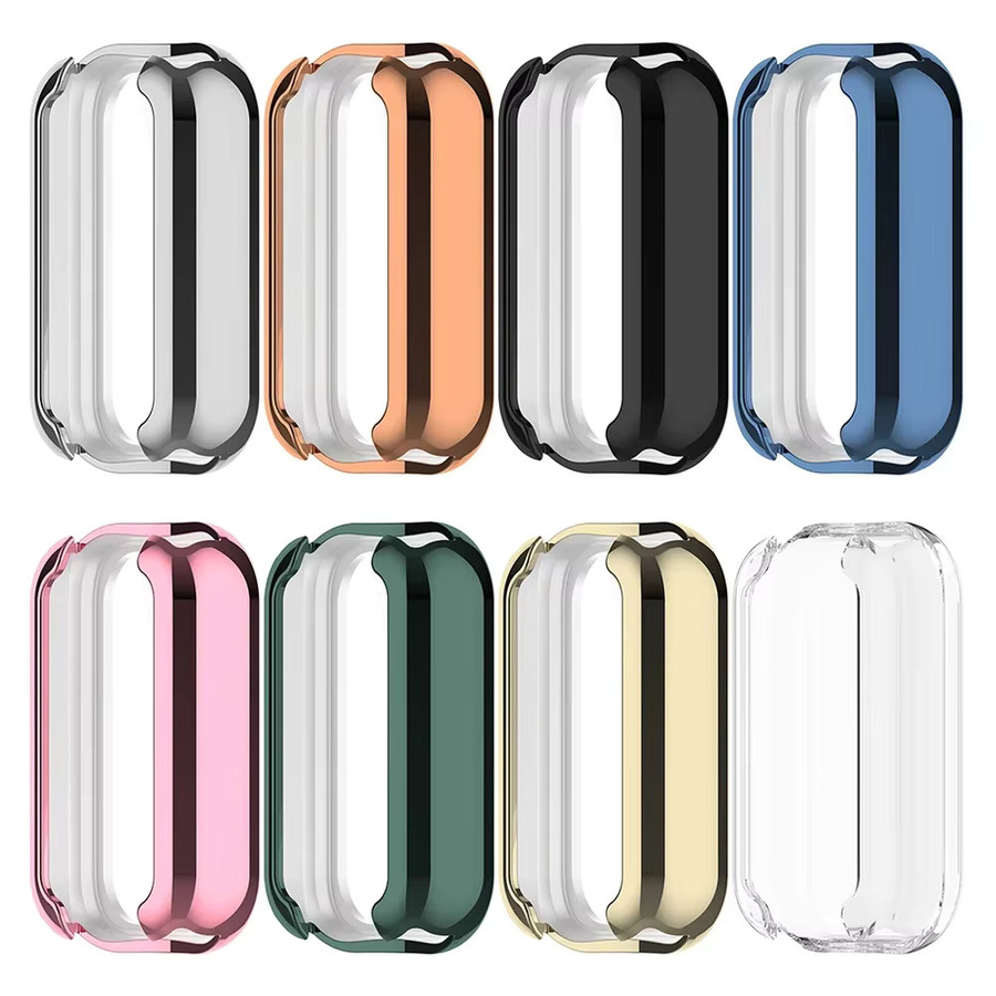 TPU Soft Case für Xiaomi Mi Band 8 Active mit Vollbildschirm-Schutzfolie in Transparent - Bild 4