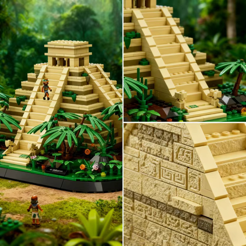 WOMA Mexiko Kukulkan Maya Pyramide, Bausteine, 1346 Teile - Bild 2