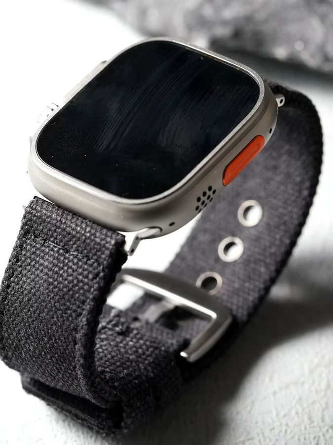 Raystray Uhrenarmband Canvas, Schwarz, Herren - Bild 5