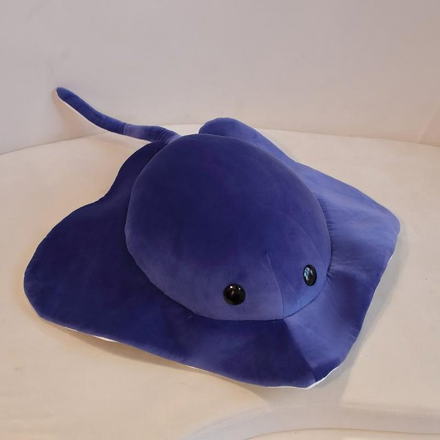 Kidsly Manta Ray Plüschtier, blau, 60cm, ab 3 Jahre - Bild 1