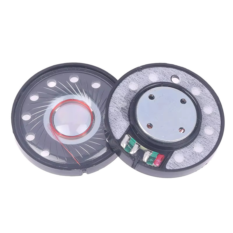2er-Set HiFi Kopfhörer Lautsprecher Treiber 40mm, 32 Ohm, 112dB, Schwarz, DIY Reparaturteile - Bild 2