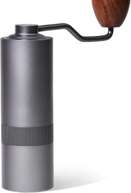 Manuelle Kaffeemühle von YRP in Silber aus Metall mit doppelter Lagerpositionierung und einstellbarem Mahlgrad für Espresso - Bild 1