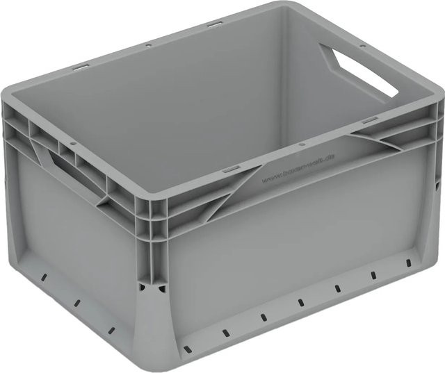 Eurobox-System Vollwand Box in Grau, B/T/H: 40 x 30 x 22 cm - Bild 1