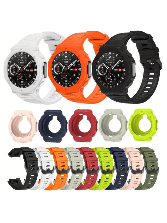Huami Uhrenarmband und Schutzhülle, Silikon, Amazfit T-Rex 3 - Bild 4