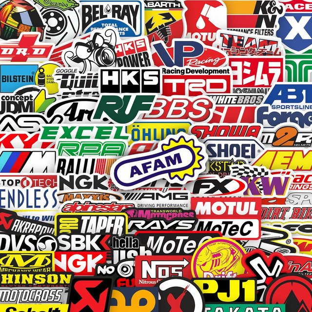 101 Stück Chose One Auto-Logo-Aufkleber aus PVC in Multicolour für Laptops, Notizbücher und DIY-Dekoration - Bild 1