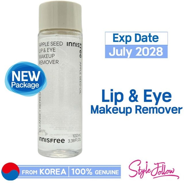INNISFREE Apple Seed Lip & Eye Makeup Remover, 100 ml, mit Apfelkernöl - Bild 1