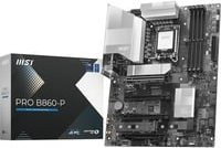 MSI PRO B860-P Mainboard mit LGA1851, DDR5, Wi-Fi und Ethernet in Schwarz/Silber - Bild 1