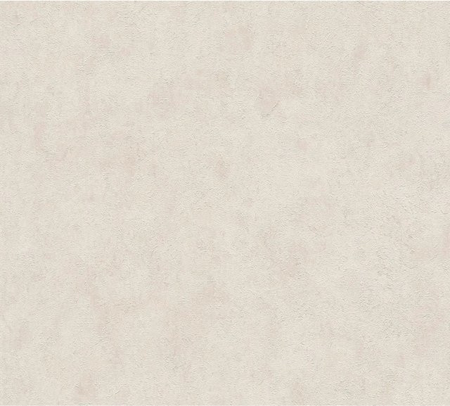 A.S. Création Vliestapete Uni Putzoptik in Creme-Weiß und Beige, B: 0,53 m x L: 10,05 m, FSC-zertifiziert - Bild 1