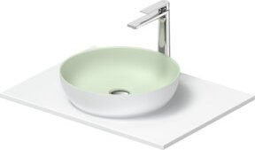 Duravit Konsolenwaschtisch Sivida in Grün und Weiß, matt, B: 68 cm, T: 50 cm - Bild 1