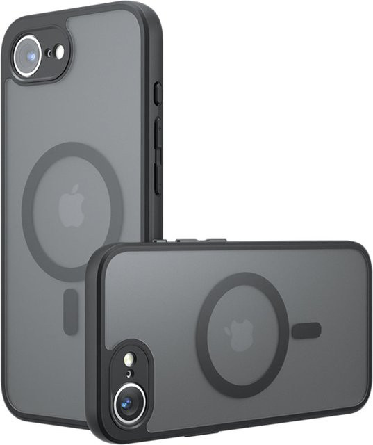 Techsuit MagSafe-Hülle PureFrost für Apple iPhone 17e und iPhone 16e in Satin Schwarz - Bild 1