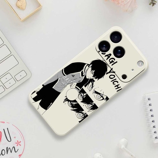 Blue Lock Anime Handyhülle aus TPU für iPhone Modelle in Blau - Bild 1