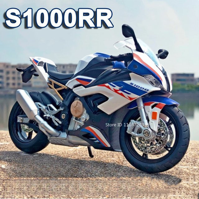 MAKEDA S1000RR Miniatur Motorrad Modell, 1:12, Metall, mit Licht und Sound - Bild 1