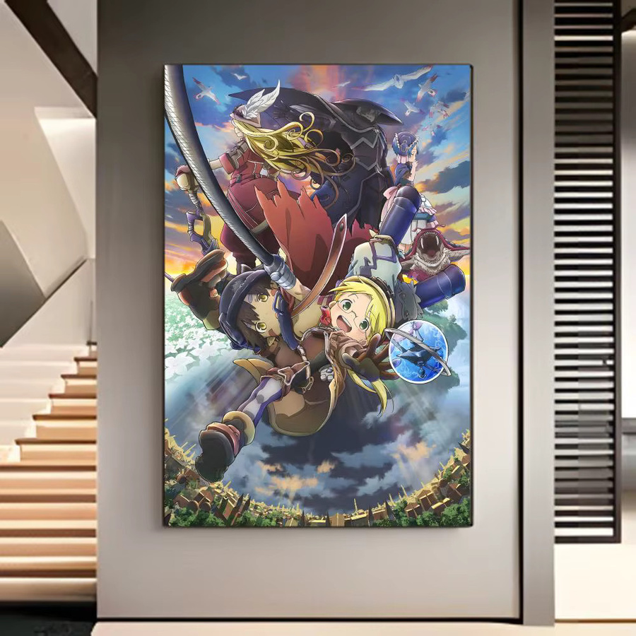 M-Made I-In Abyss Comic-Poster Wandbild in Weiß und Multicolour für dein Kinderzimmer, B: 20 cm, H: 15 cm - Bild 3