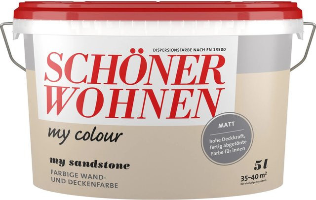 Schöner Wohnen My Colour Wandfarbe Sandstone matt, 5 l - Bild 1